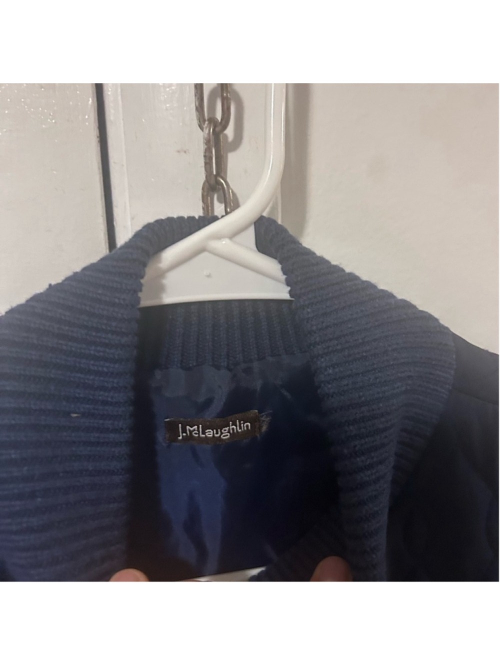 Navy Quilted Women's Jacket - Picture 5 of 5